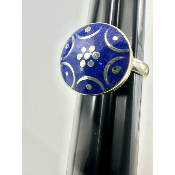 Tibetan Silver Ring Handmade Adjustable Boho - Picture 2 of 4